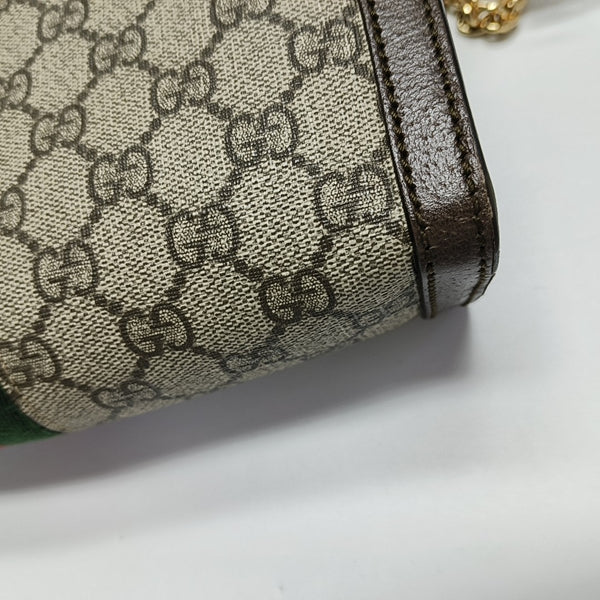Authenticated pre-owned  Ophidia Small Monogram Coated Canvas Beige - Shoulder Bag at Looply