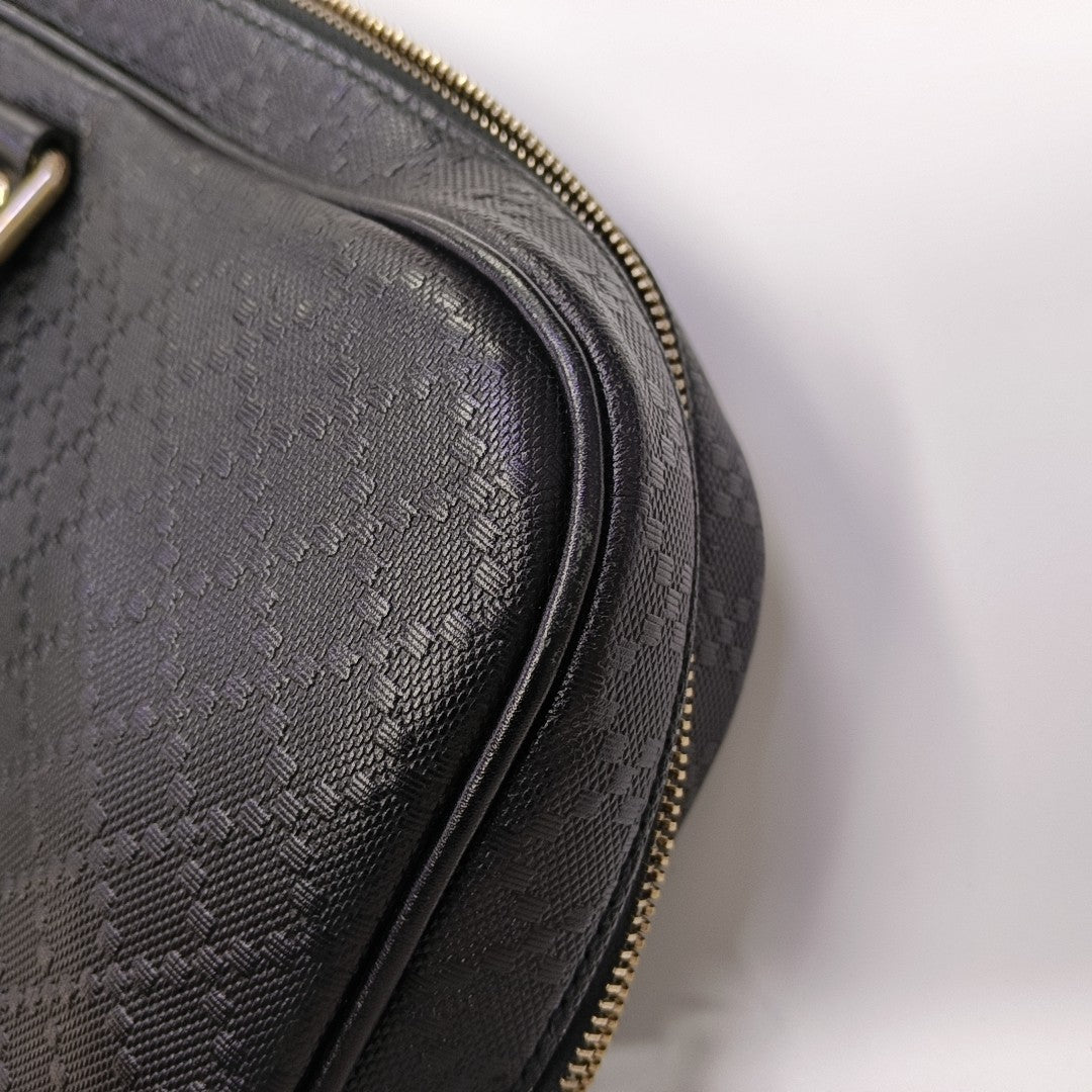 Calfskin Top Handle Bag Black