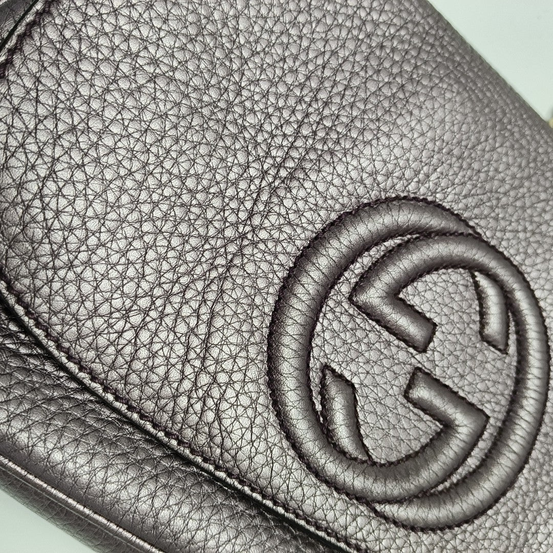 Soho Medium Quilted Calfskin Purple