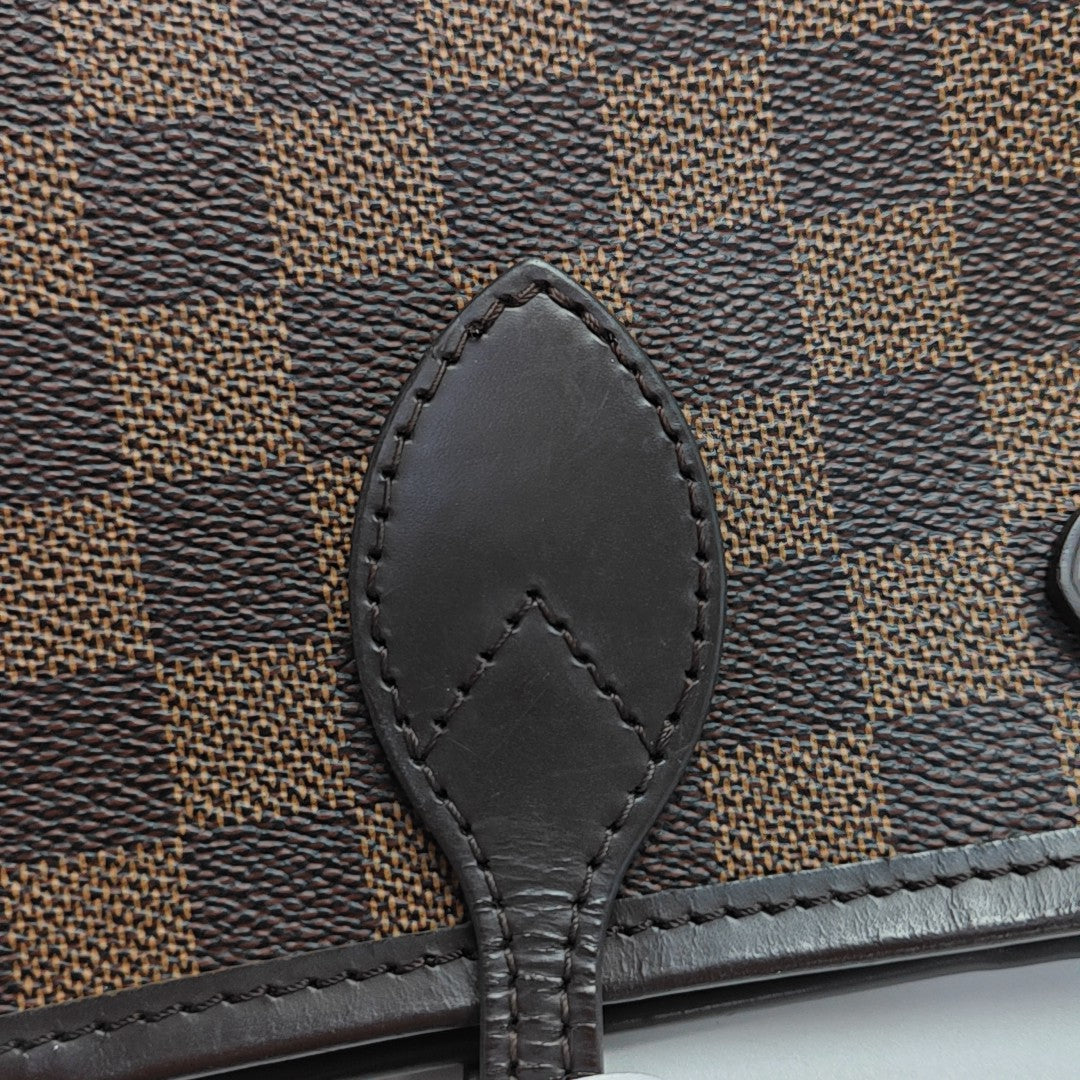NEVERFULL PM Damier Ebene Coated Canvas Brown