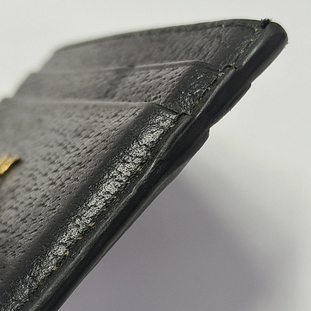 Animalier Calfskin Black Card Holder