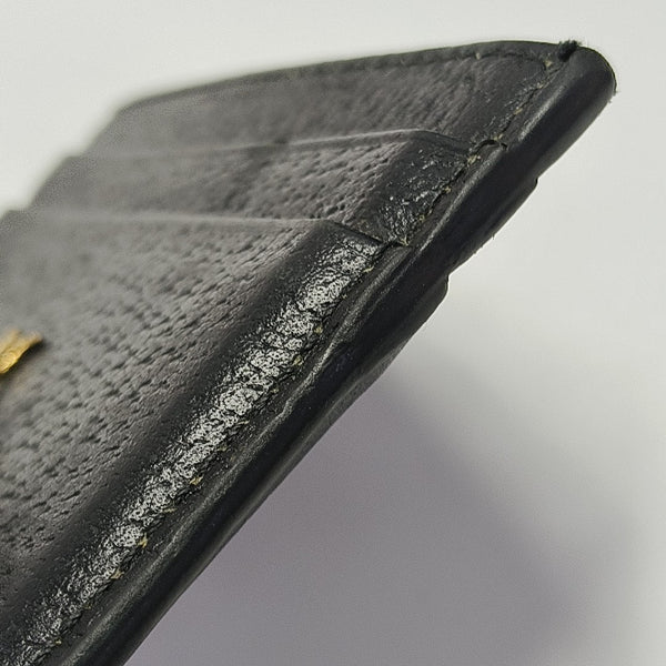 Animalier Calfskin Black Card Holder