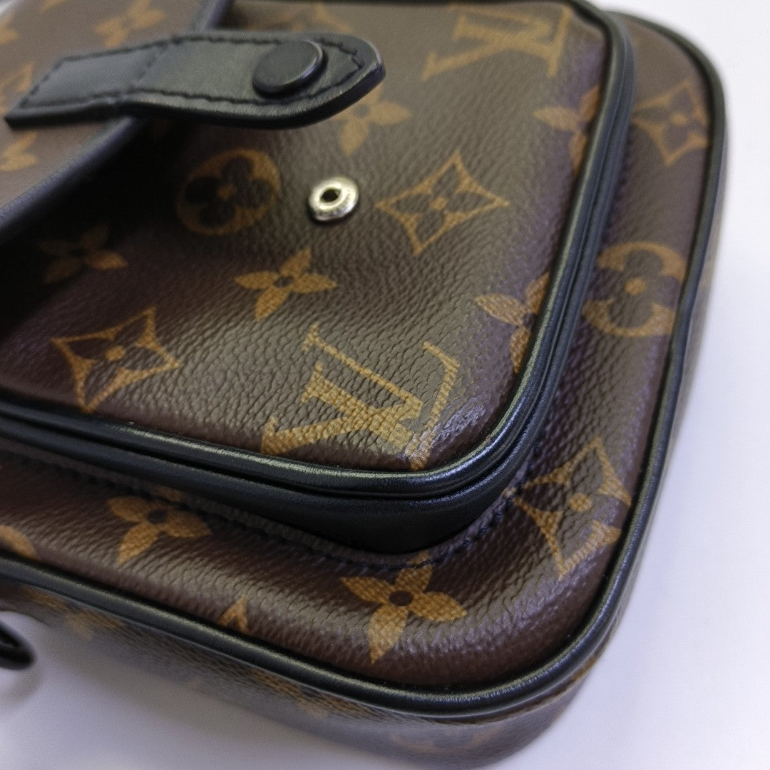 CHRISTOPHER Monogram Coated Canvas Brown