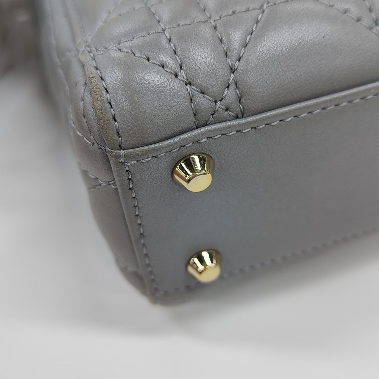 Lady Dior Mini Quilted Lambskin Blue