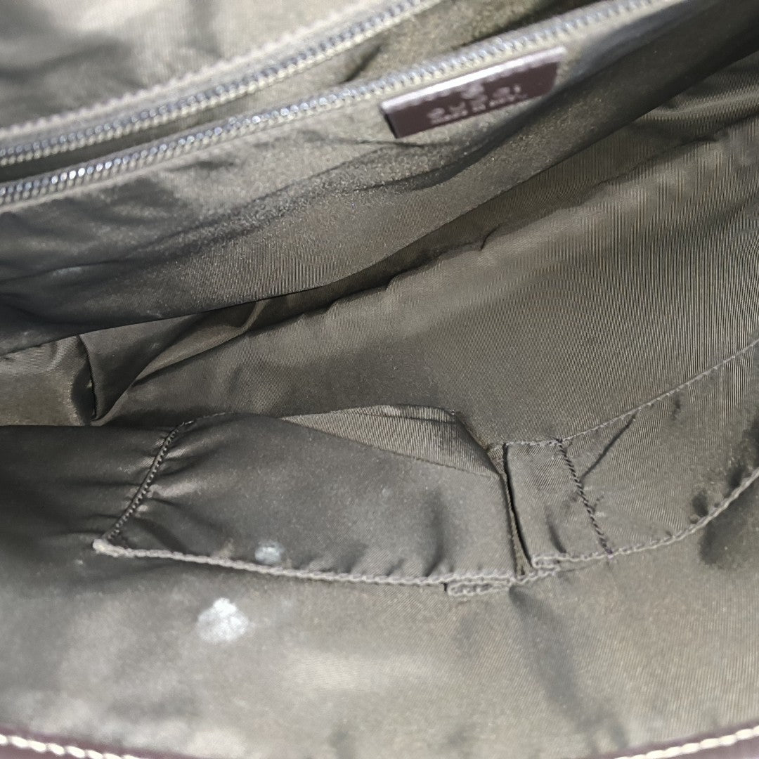 GG Messenger Monogram Coated Canvas Black