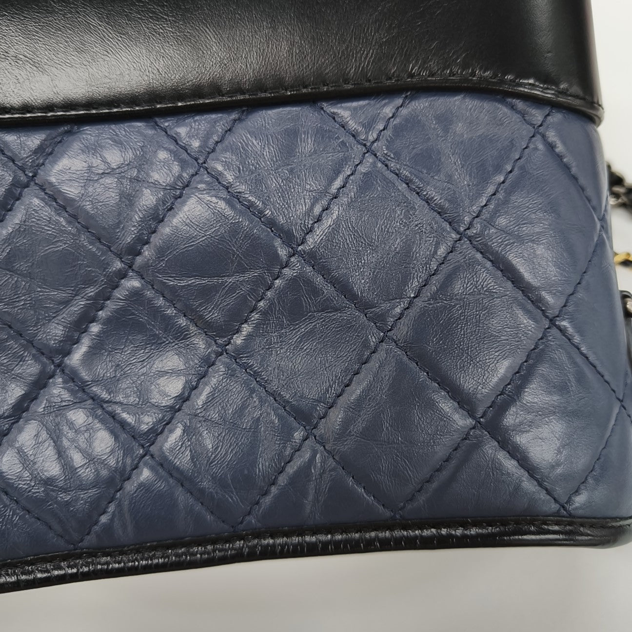 GABRIELLE Small Quilted Calfskin Blue