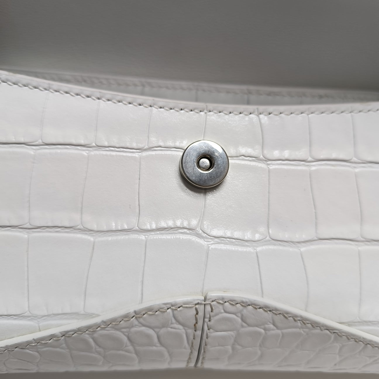 Calfskin Shoulder Bag White