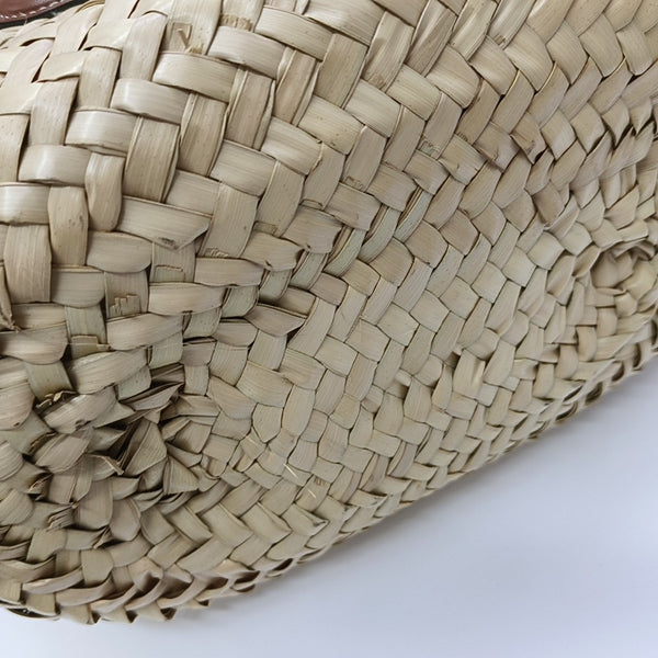 TEEN TRIOMPHE CELINE CLASSIC Small Straw Beige