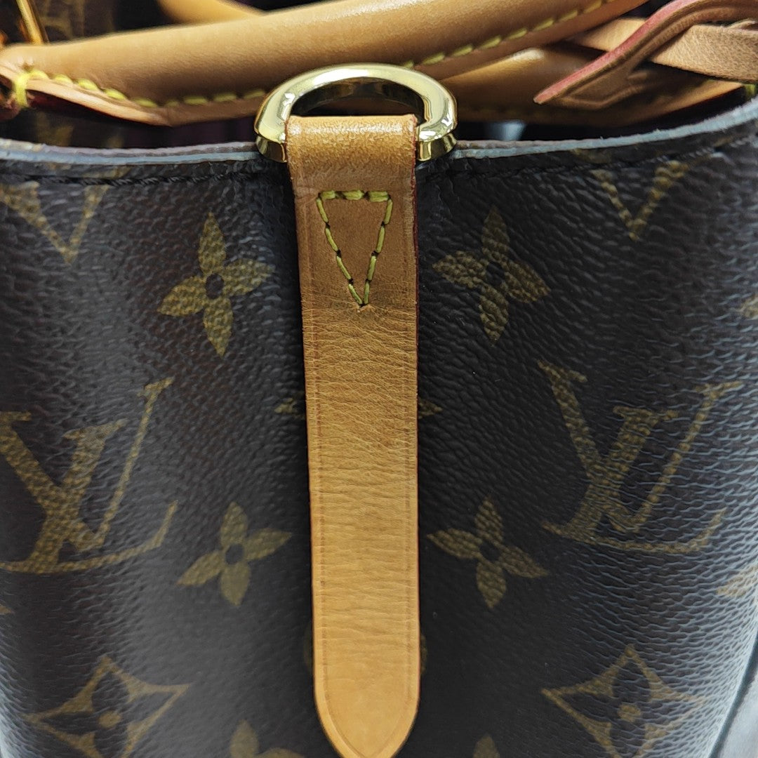 MONTAIGNE Monogram Coated Canvas Brown