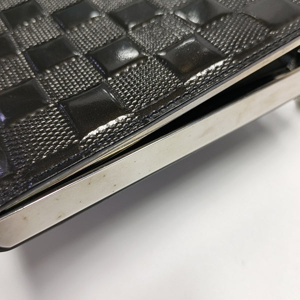 ANJU MM Damier Graphite Patent Leather Black