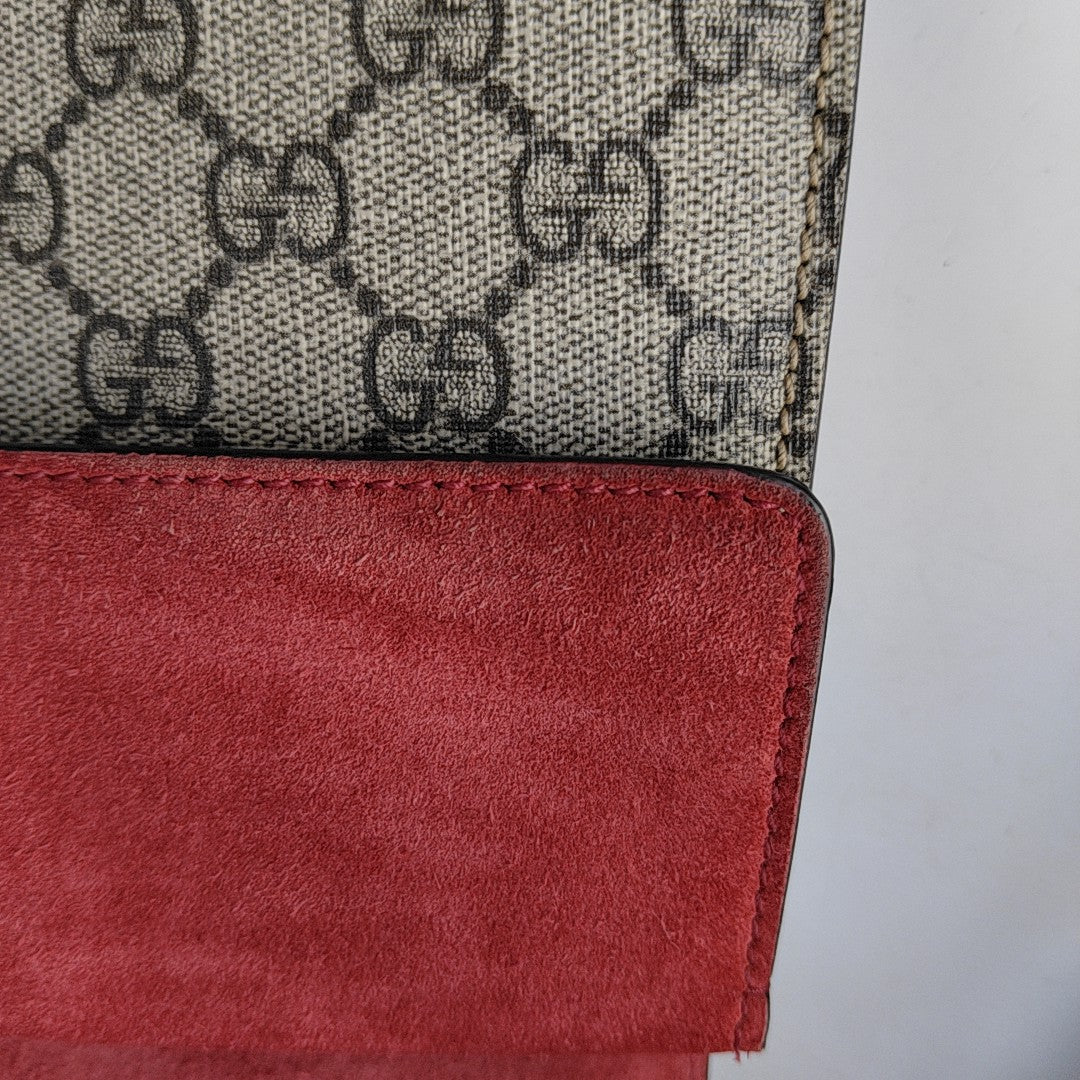 Dionysus Mini Monogram Coated Canvas Beige