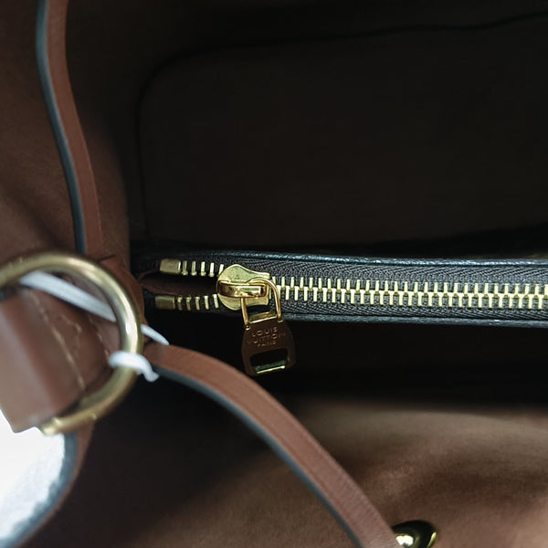 NÉONOÉ MM Monogram Coated Canvas Brown