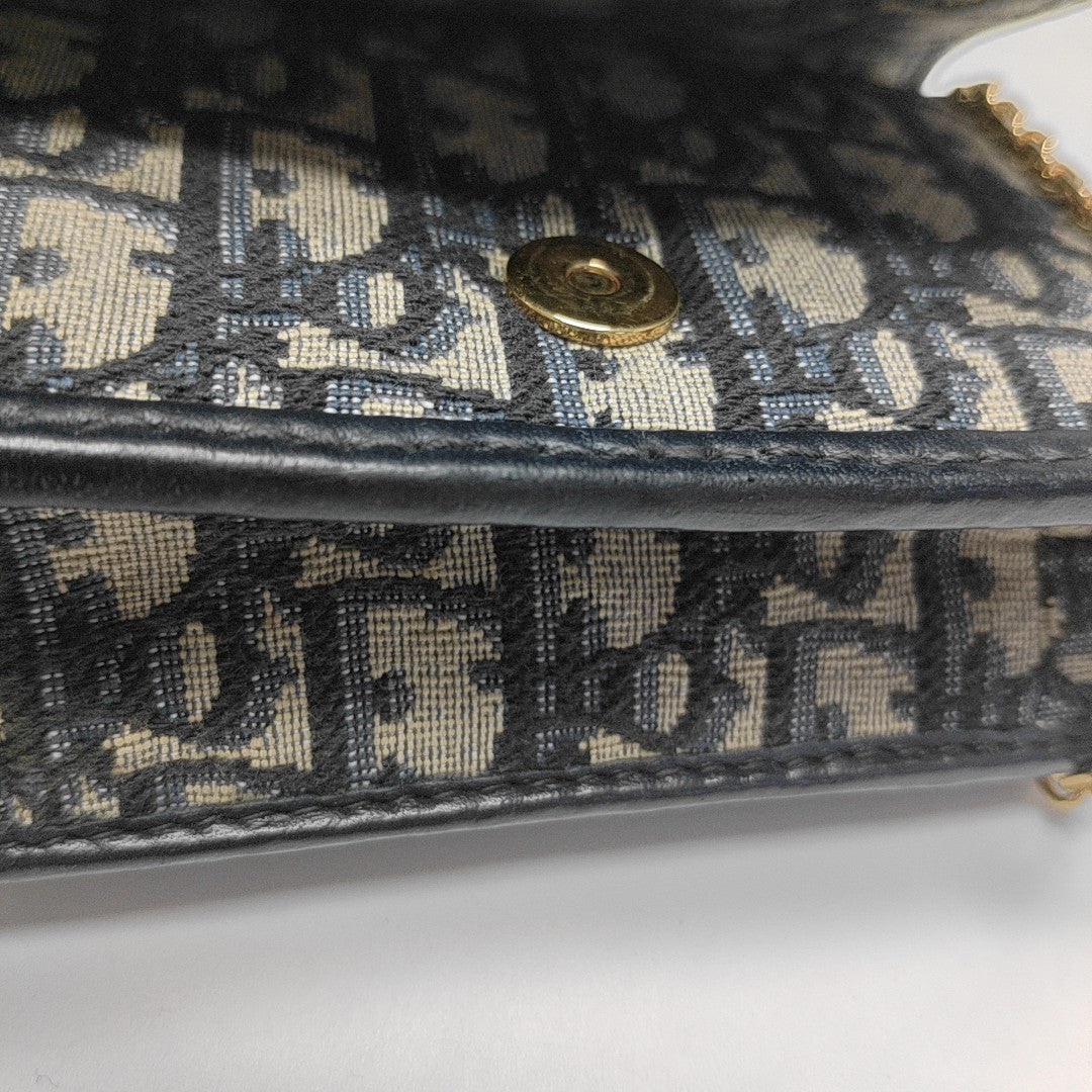 30 Montaigne Oblique Canvas Blue