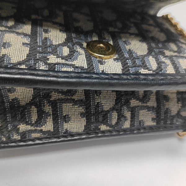30 Montaigne Oblique Canvas Blue