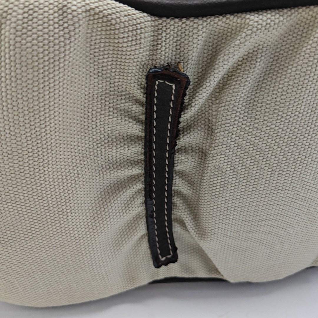Canvas Shoulder Bag Beige