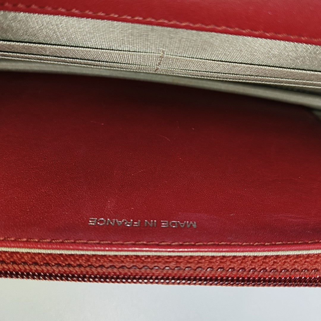 CC TIMELESS Grained Calfskin Red
