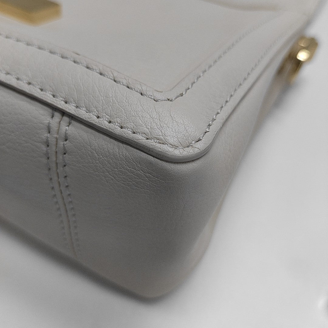 DAUPHINE MM Calfskin White