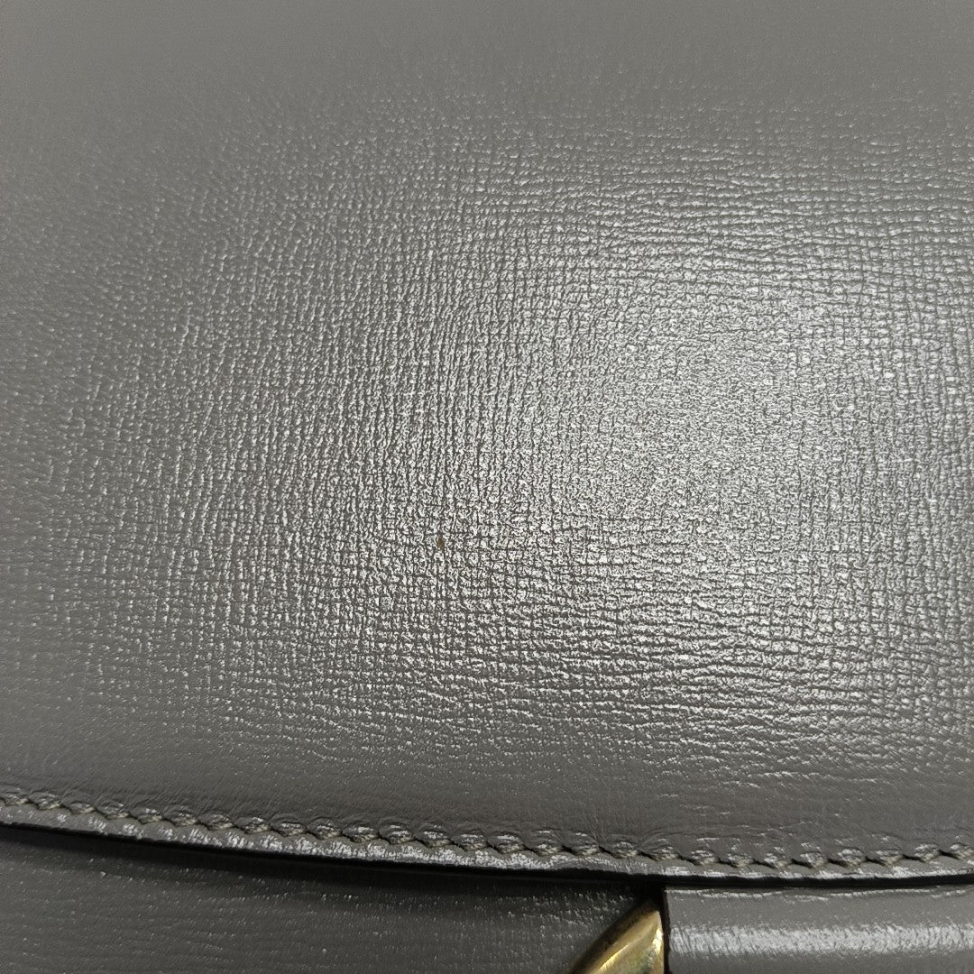 GG Ring Medium Calfskin Gray