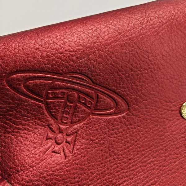 Leather Clutch Red