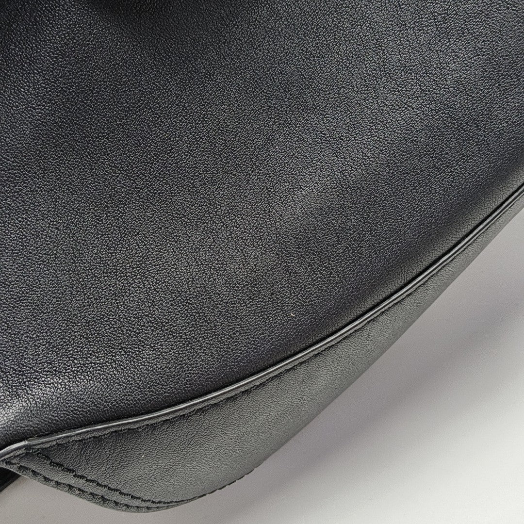 Calfskin Shoulder Bag Black