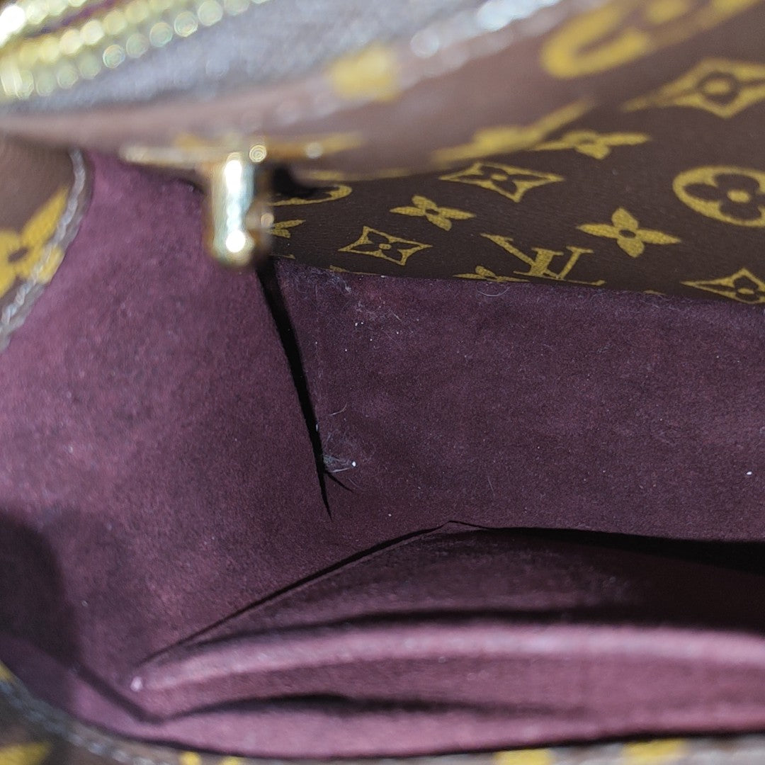 MONTAIGNE Monogram Coated Canvas Brown