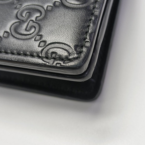 Monogram Calfskin Shoulder Bag Black
