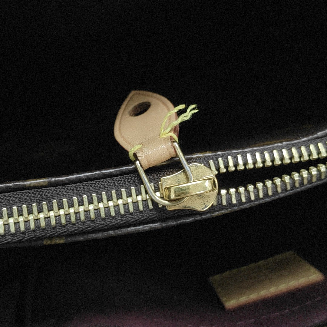 MONTAIGNE BB Monogram Coated Canvas Brown