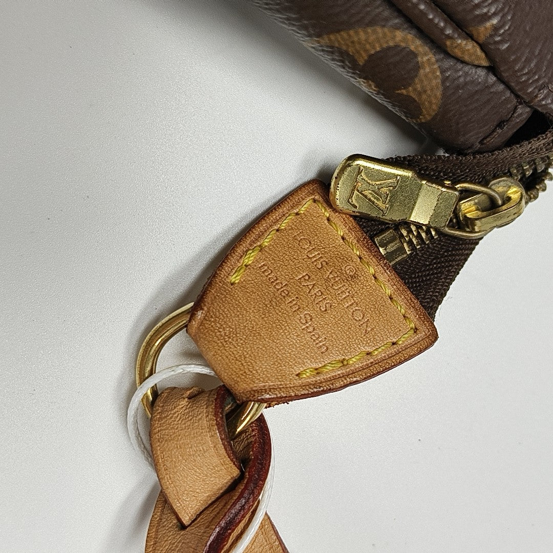 ACCESSOIRES GM Monogram Coated Canvas Brown