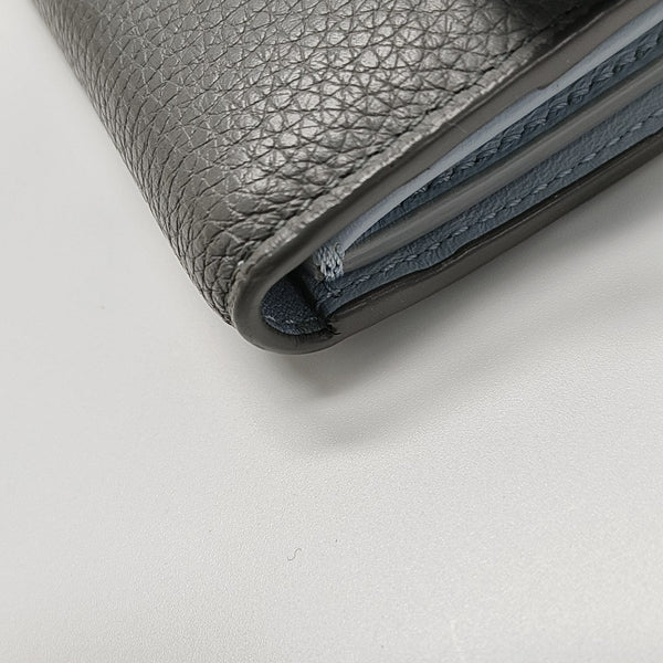 BIKER Calfskin Gray Wallet