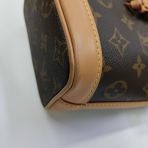 NOÉ Nano Monogram Coated Canvas Brown