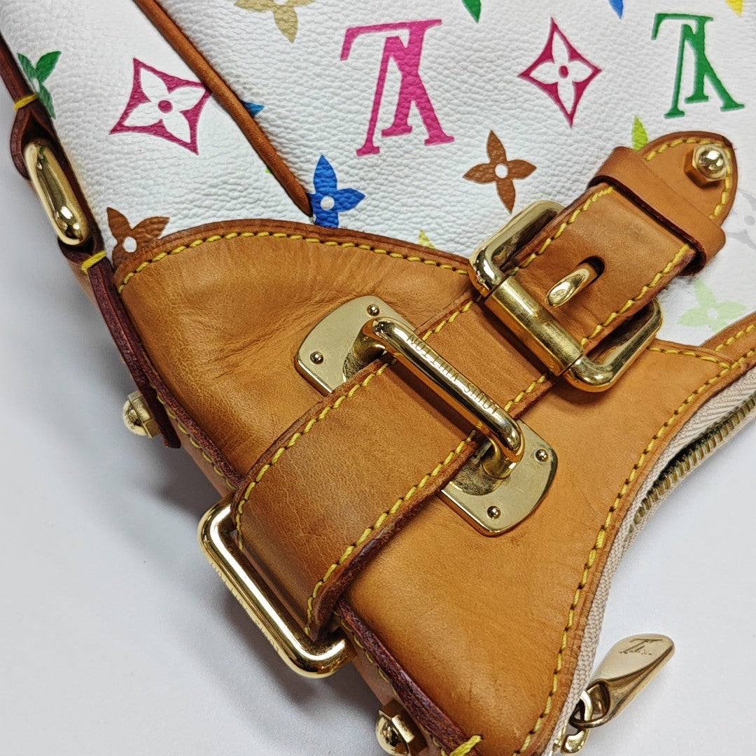 GRETA Monogram Coated Canvas White