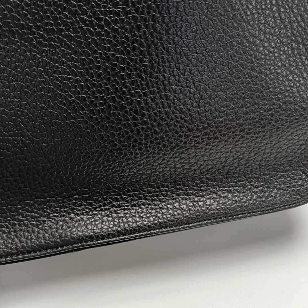 Calfskin Shoulder Bag Black