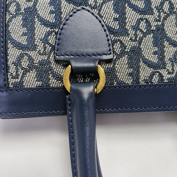 Vintage Tote Oblique Fabric Gray