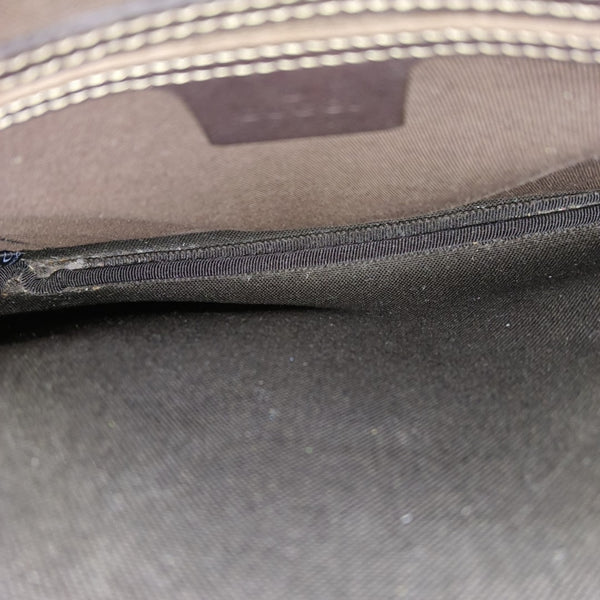 Monogram Coated Canvas Crossbody Bag Beige