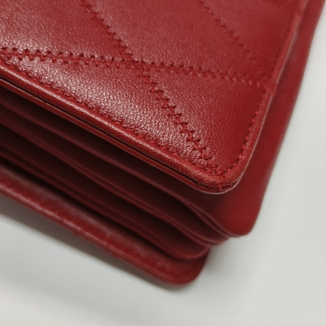 ANGIE Quilted Lambskin Red