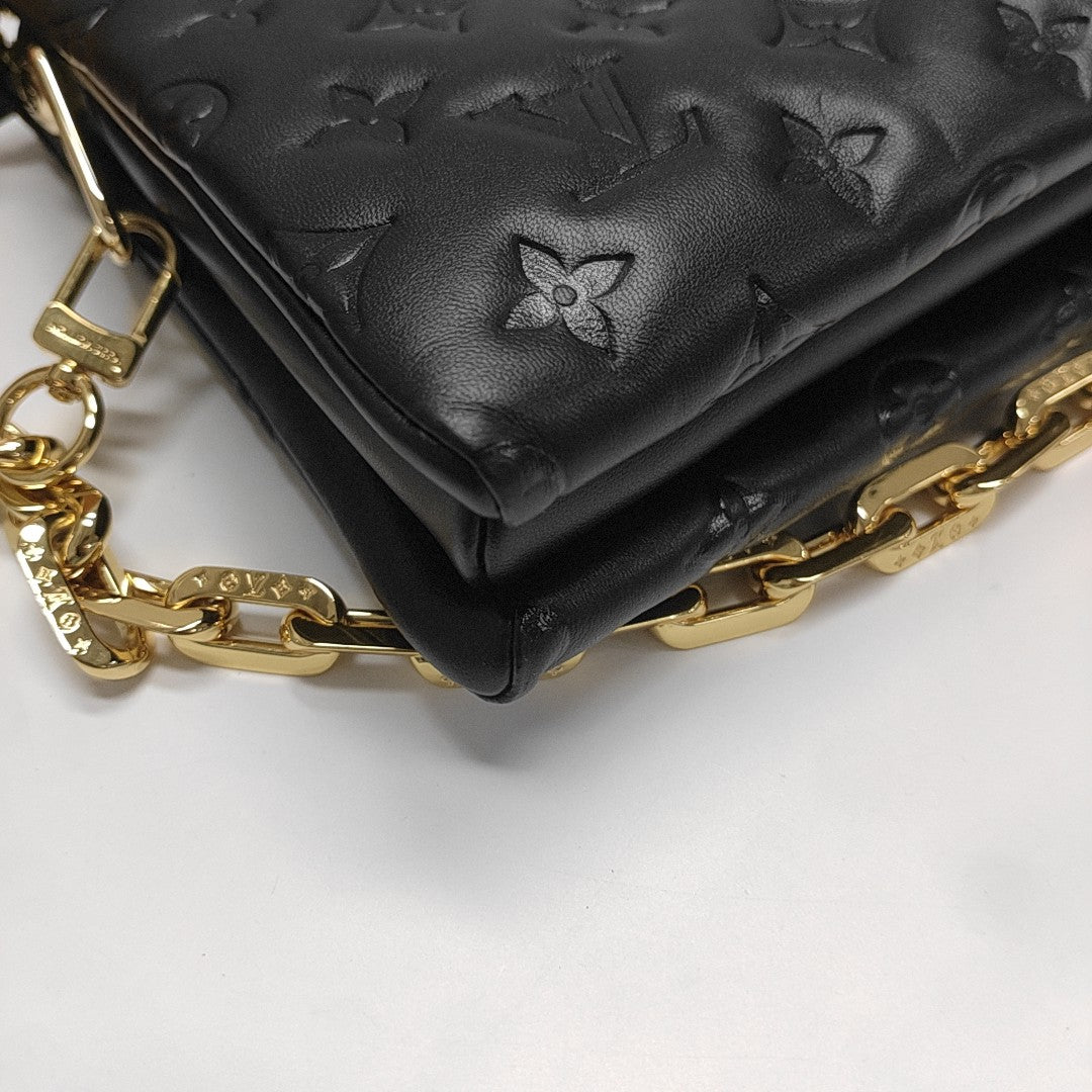 COUSSIN PM Lambskin Black