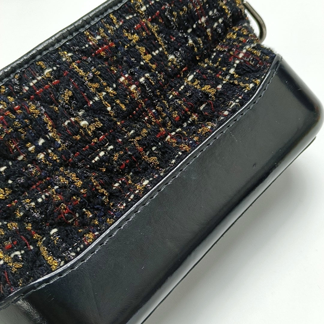 GABRIELLE Small Quilted Wool Black