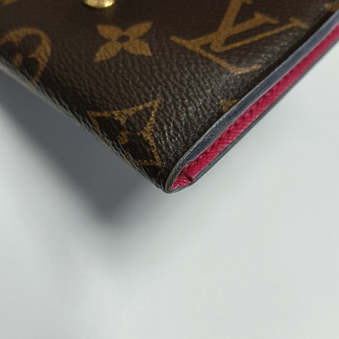 ROSALIE Monogram Coated Canvas Brown Wallet