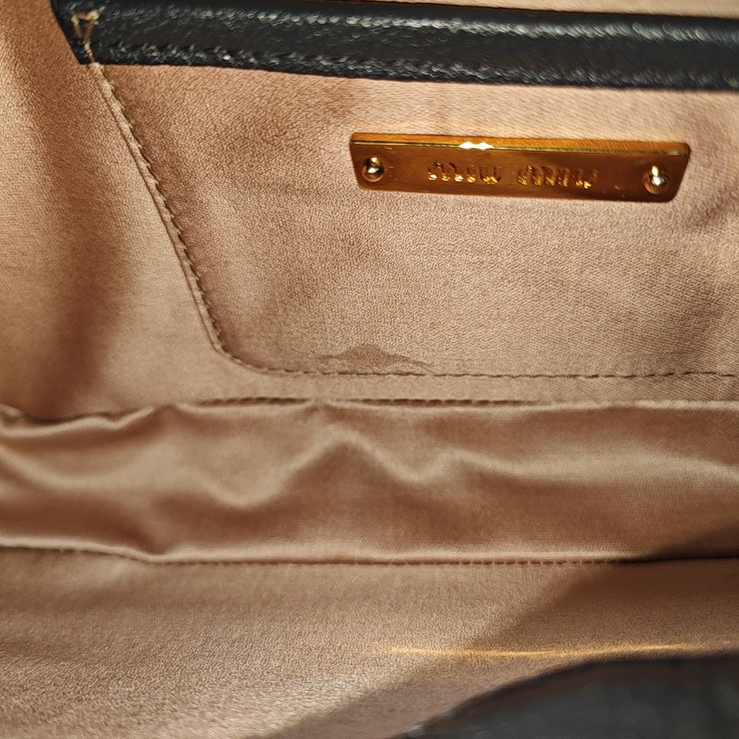 Leather Clutch Gray