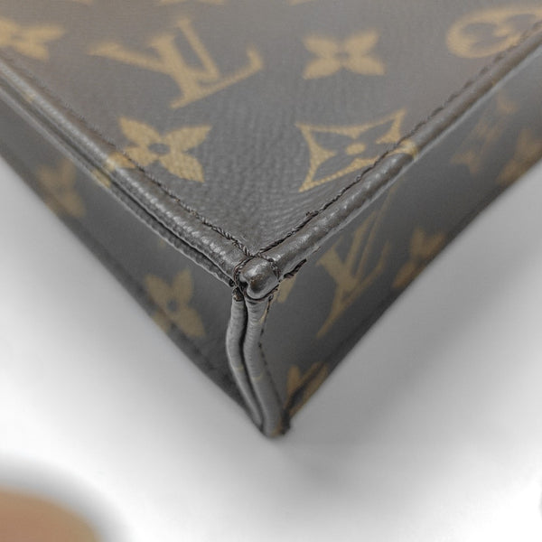 Authenticated pre-owned  SAC PLAT Mini Monogram Coated Canvas Brown - Tote Bag at Looply