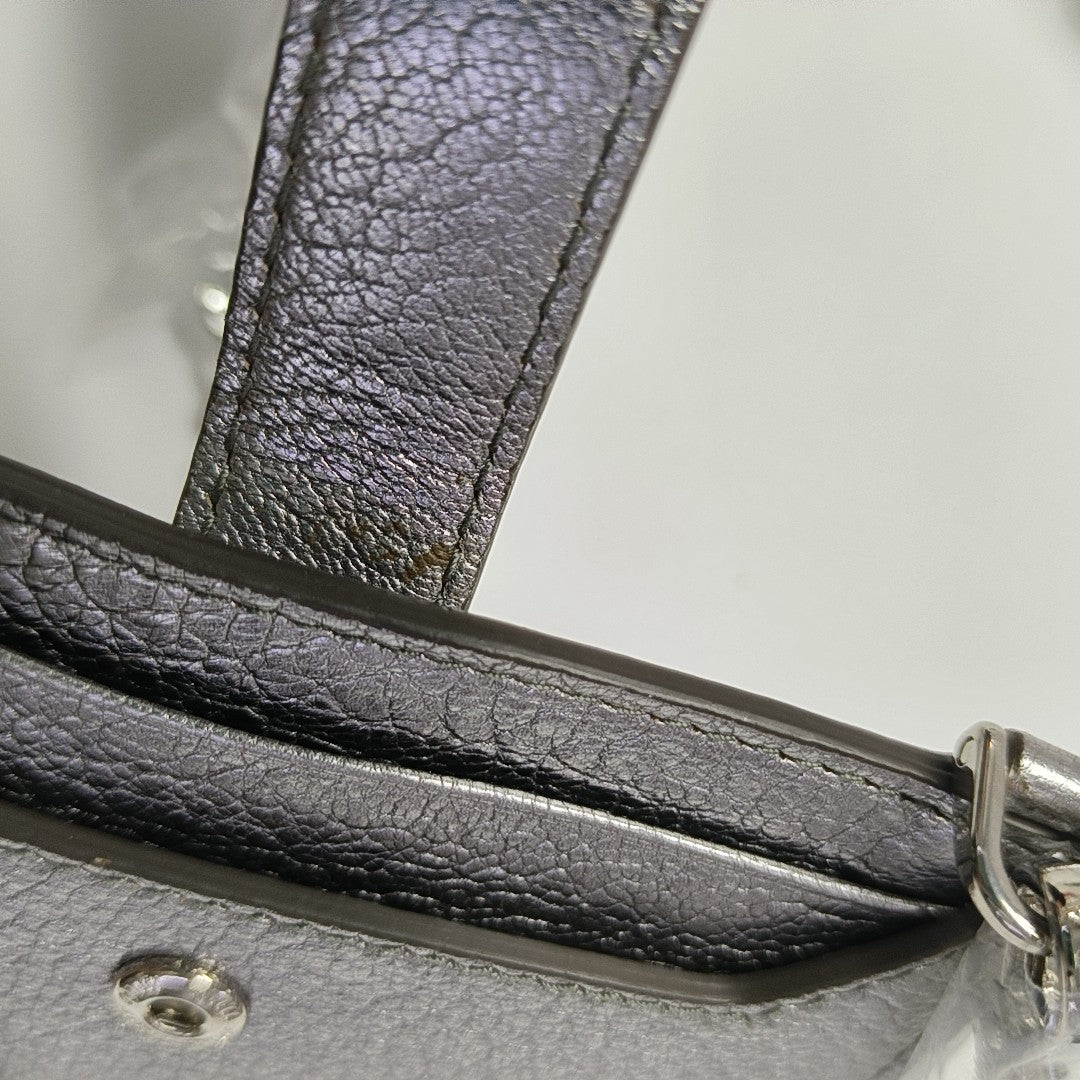 Fringed Calfskin Silver