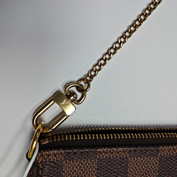 ACCESSOIRES Mini Damier Ebene Coated Canvas Brown