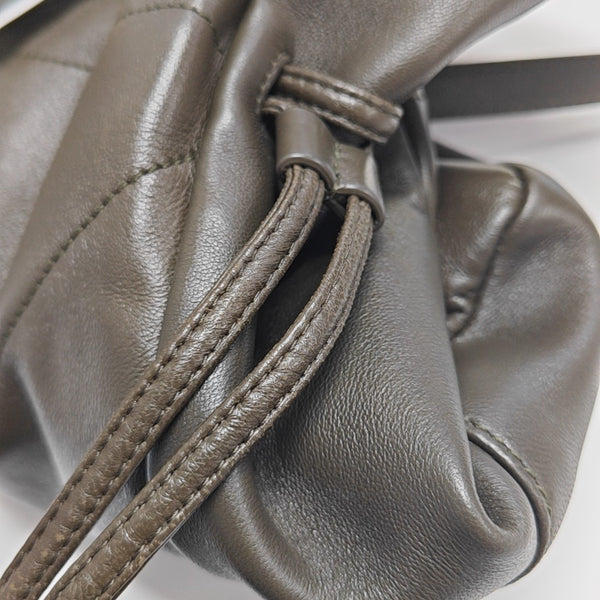 JAMIE SHOPPING Medium Quilted Lambskin Gray