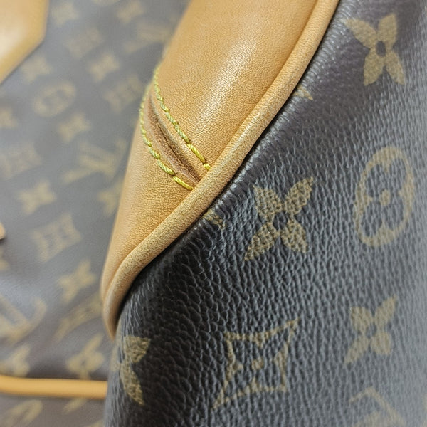 ESTRELA MM Monogram Coated Canvas Brown