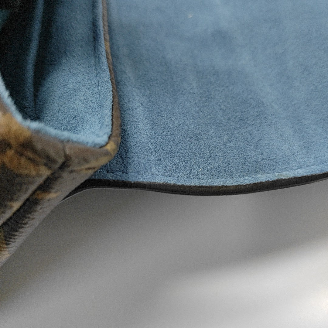 LOCKY BB Monogram Coated Canvas Blue
