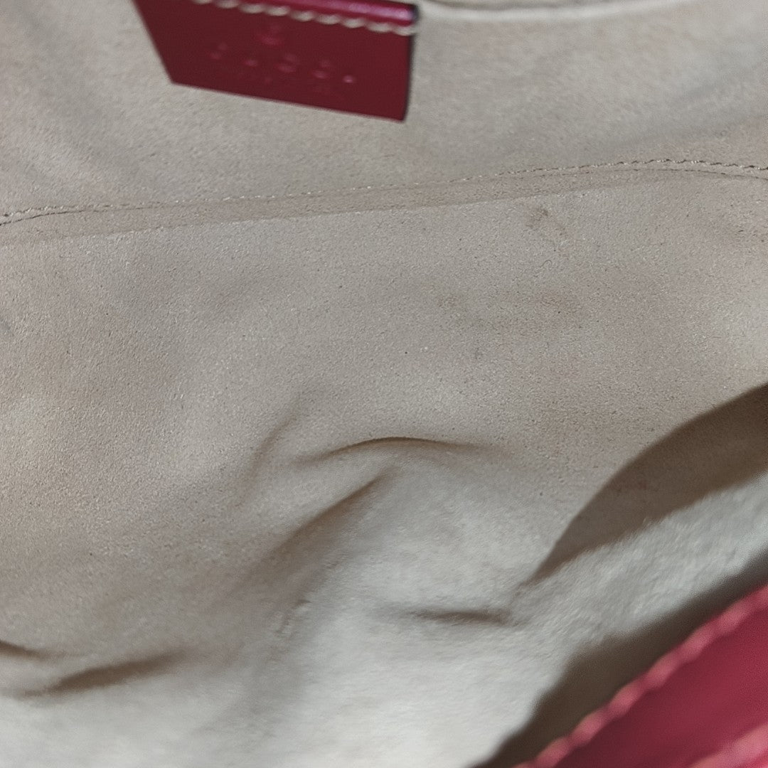 GG Marmont Small Quilted Calfskin Red