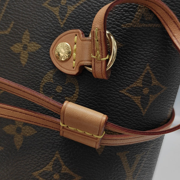 NEVERFULL MM Monogram Coated Canvas Brown