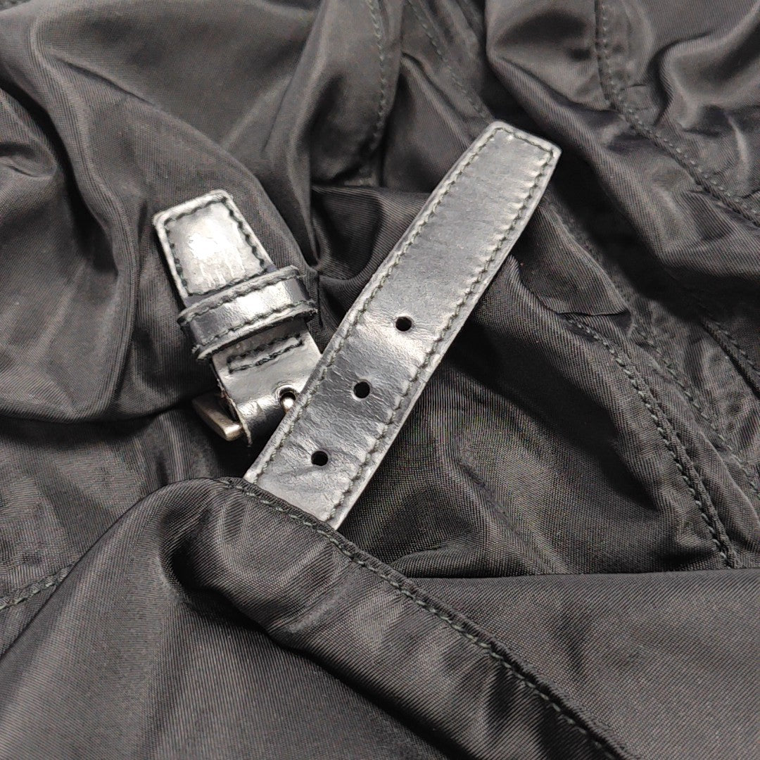 Nylon Shoulder Bag Black