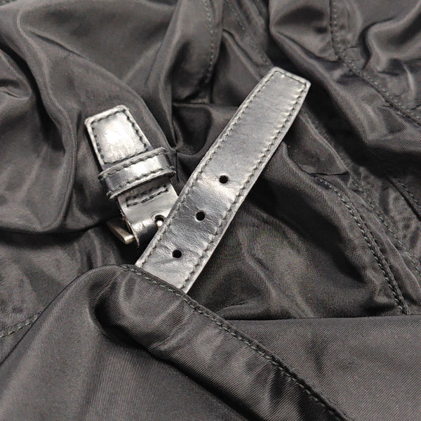 Nylon Shoulder Bag Black