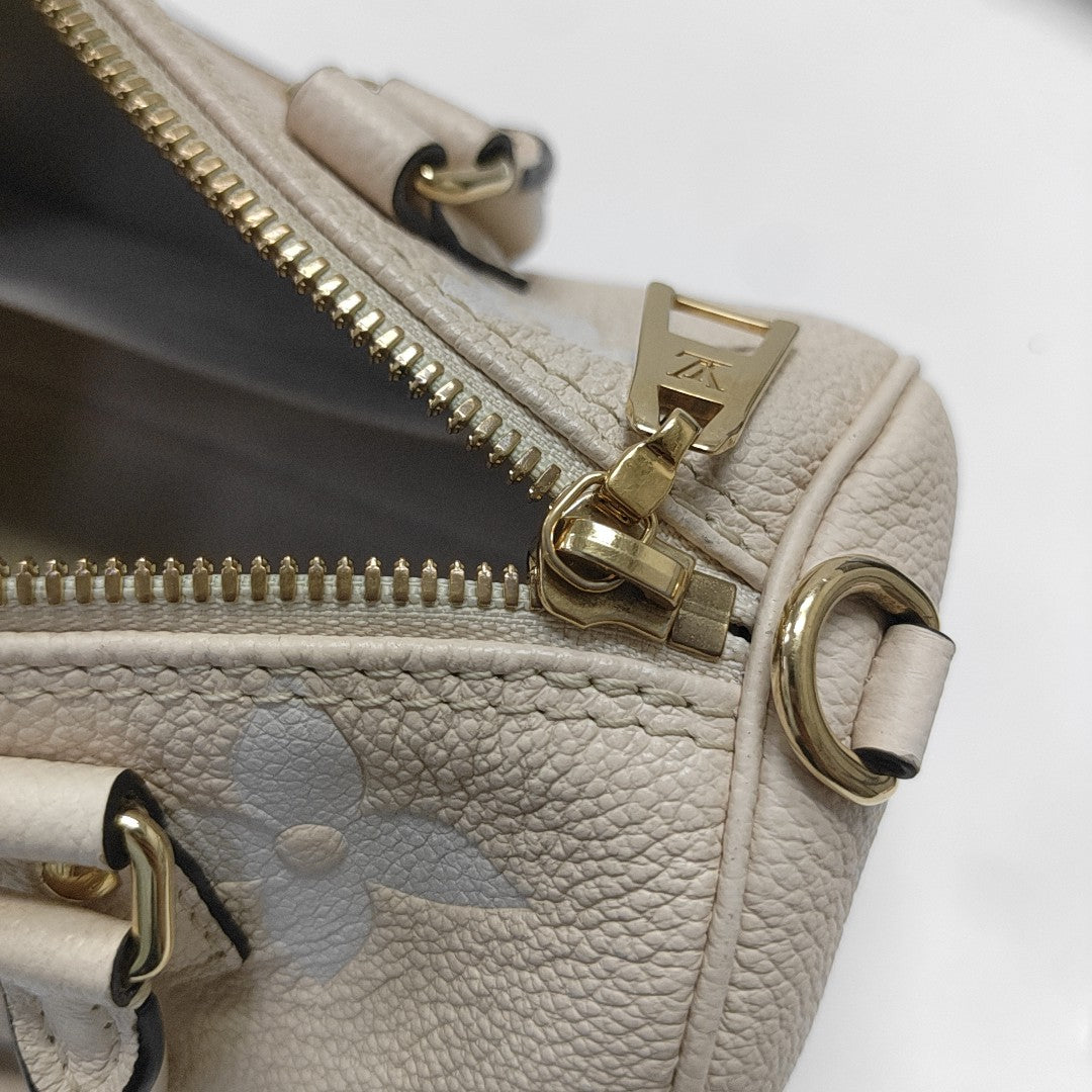 PAPILLON BB Monogram Calfskin Beige